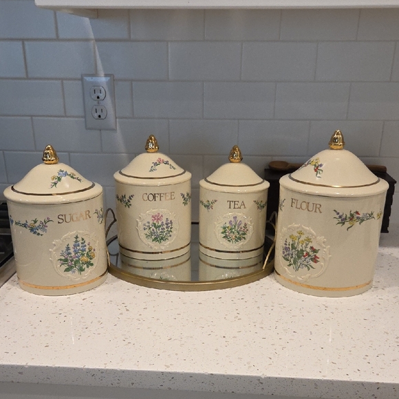 Lenox Other - The Lenox Spice Garden 1993 Set Of 4 Canisters (Rare)